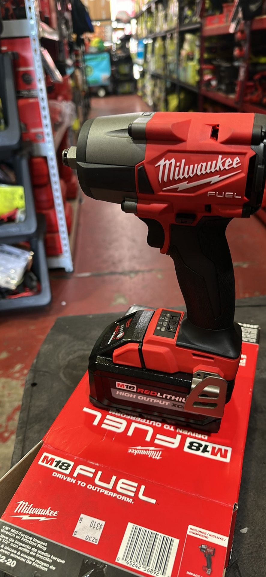 Milwaukee m18 fuel 1/2” impact wrench kit with battery and charger $375 (financing available)
