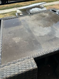 Outdoor Glass Patio with Benches