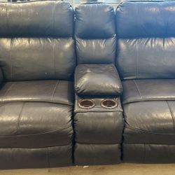 Leather Couch And Table Set