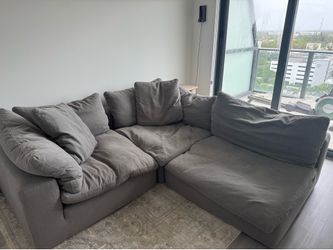 Modular grey couch
