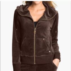 NEW Michael Kors Women's  DARK BROWN Velour Track Jacket SIZE 3XL RETAILS $89.50