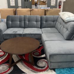 Grey Cali Fabric Sofa! $599!*SAME DAY DELIVERY*NO CREDIT NEEDED*
