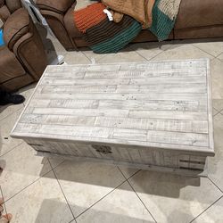 White Coffee table and Matching End table