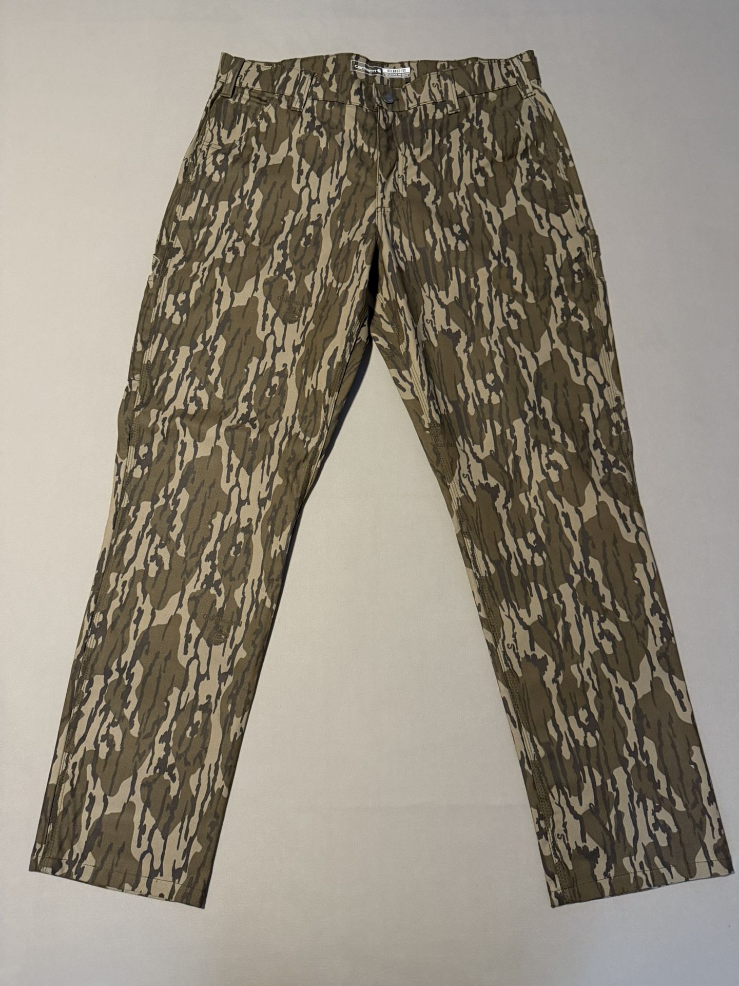 Carhartt Duck Relaxed Fit Mossy Oak Camo Utility Carpenter Pants Brand New DS