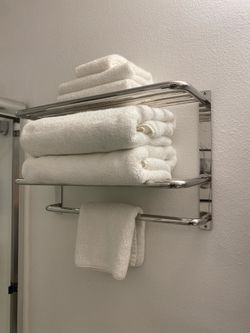3 - Tier Chrome Towel Rack - $25
