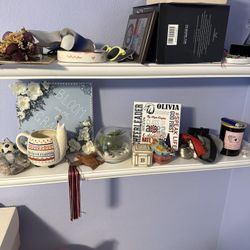 Floating Wood Shelves