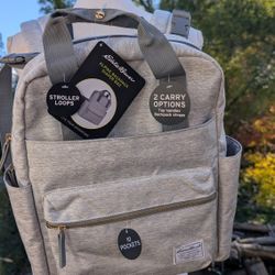 NEW Eddie Bauer Alpine backpack diaper bag.

New with the tags.

Perfect new condition.

Features adjustable shoulder straps, 2 external bottle pocket