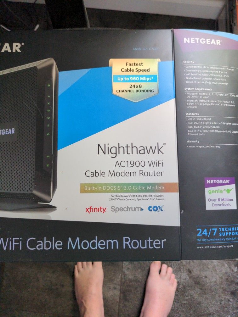 Netgear Nighthawk AC1900wifi Cable Modem Router