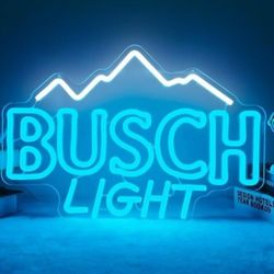 NEW Busch Light Beer Logo Dimmable LED Light Neon Sign ( Wall Decor Pub Man Cave