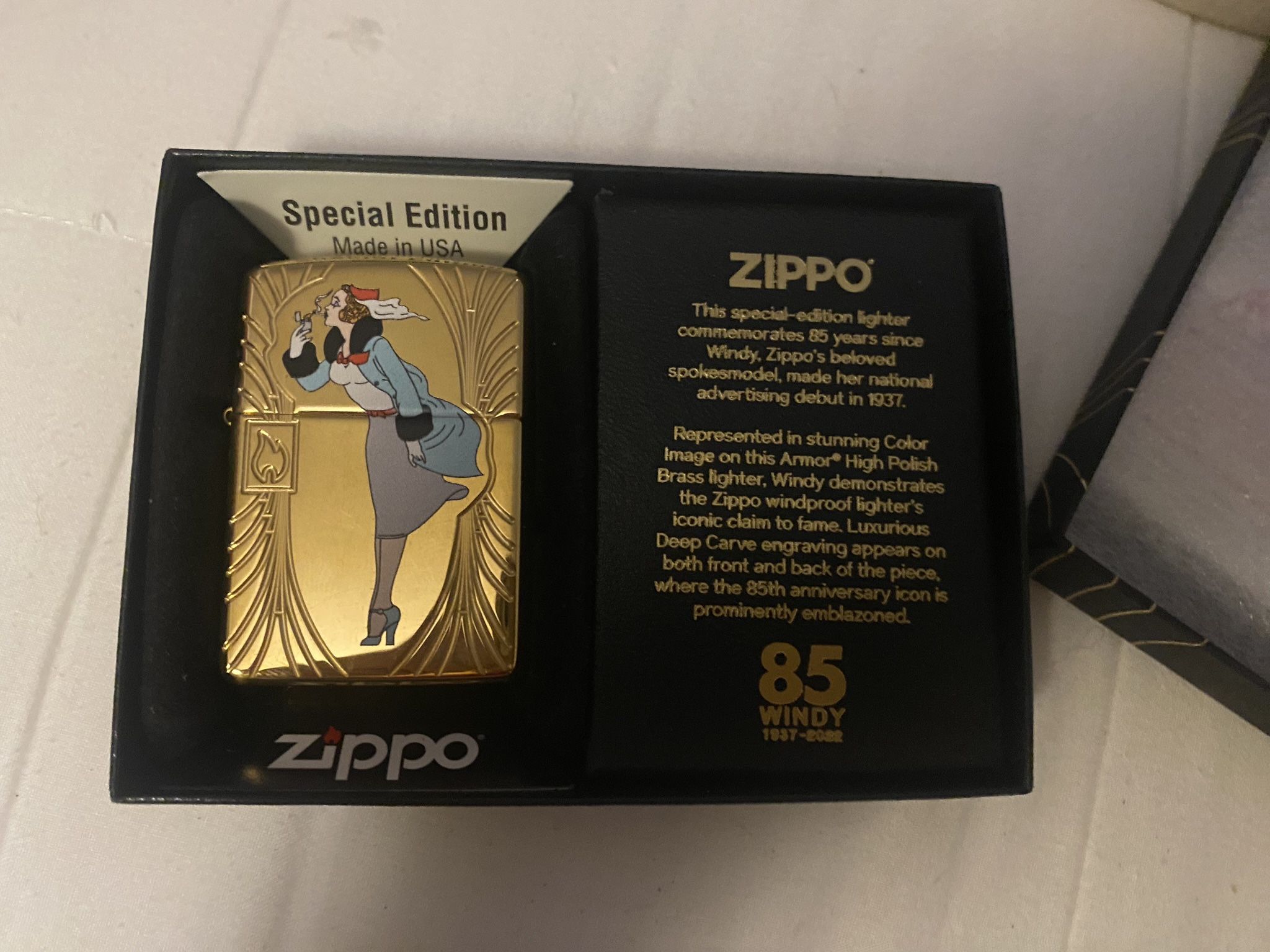85 WINDY 1(contact info removed) ZIPPO LIGHTER