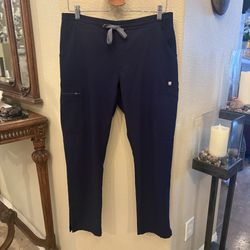 FIGS Women Navy Technical Collection Scrub Pants Size Medium Petite