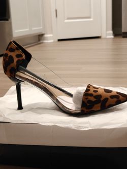 Leopard Print Pointed-Toe Stiletto Heels
