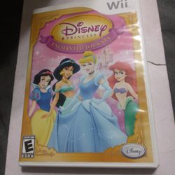 Nintendo Wii Game Disney Princess Unchained Journey Use