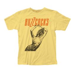 BUZZCOCKS Orgasm Addict T-Shirt YELLOW LARGE punk new wave SEX PISTOLS VIBRATORS