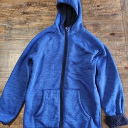 Boys Sweatshirt Zippered Fleece Lined Size 14