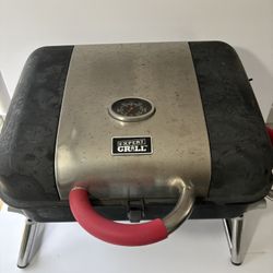 Expert Grill Portable Charcoal Grill with Thermometer – Tabletop BBQ 
