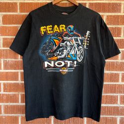 Harley Davidson Phoenix OR Fear Not Racing T-shirt Vintage 1993 Size L