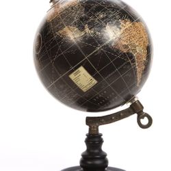 5" Geographic Globe, Black