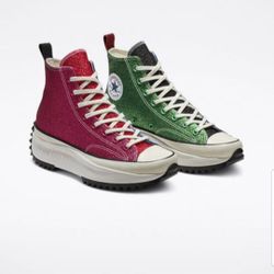 Converse run star hike hi “jw anderson - glitter pack”