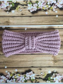 Hand knitted ear warmer