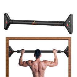  Sportneer Pull Up Bar: Strength Training Chin up Bar No Screws - Adjustable 29.5''-37''(75-94cm) Width Locking Mechanism P