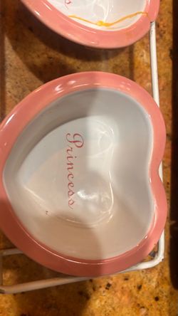 Princess dog bowls