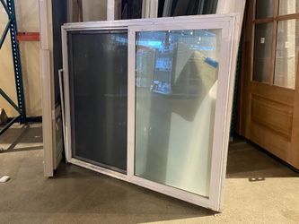 White Vinyl Sliding Window