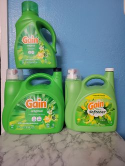 Gain detergent and softener