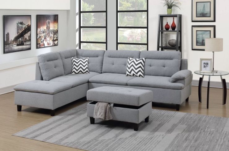3- Pc Sectional Set W Ottoman