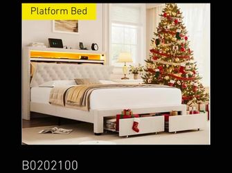 Brand new full-size bed with mattress