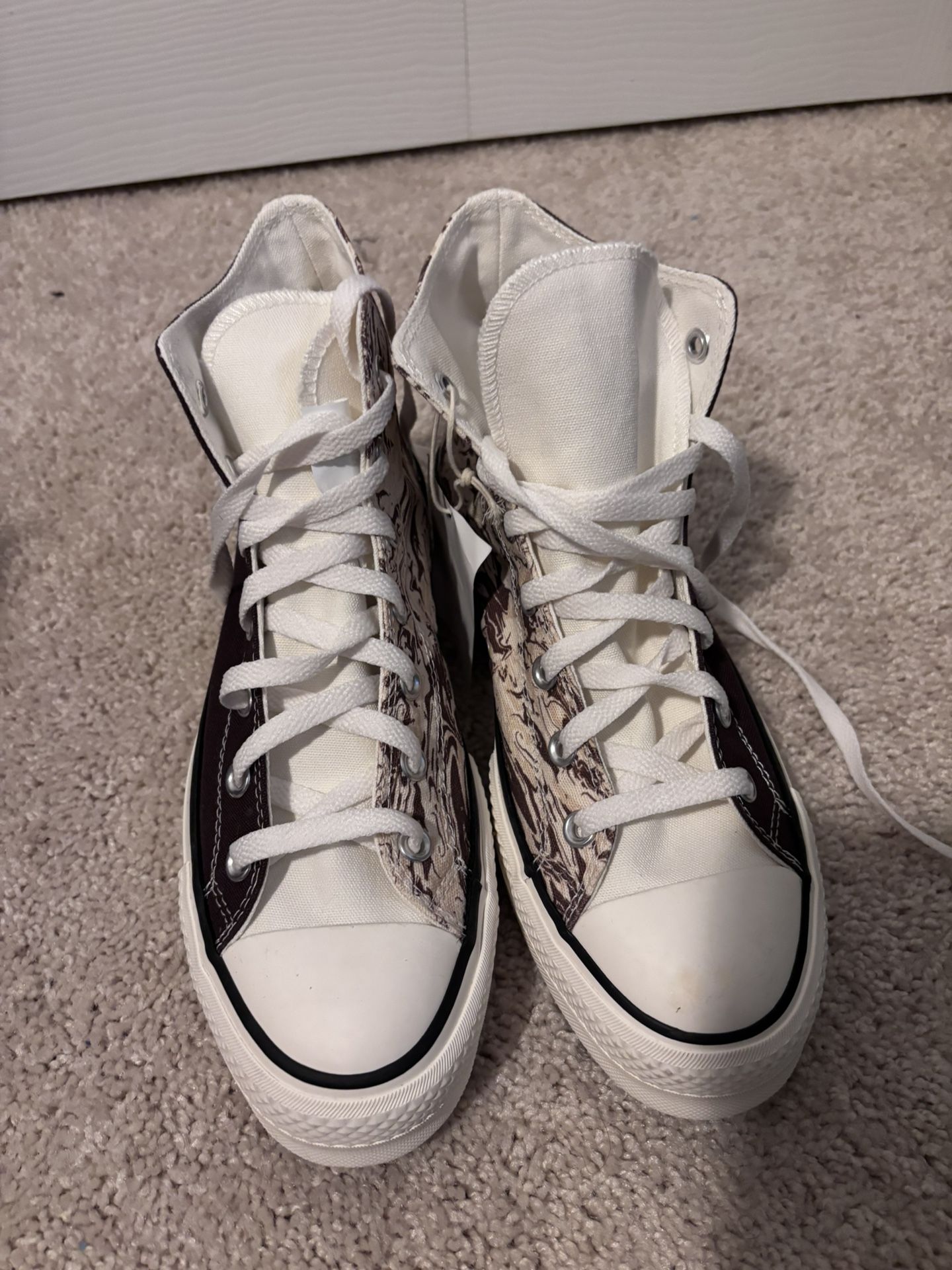 Converse brown Custom Chuck Taylor All-Star Lift Platform 9.5 Wmns 7.5 Men