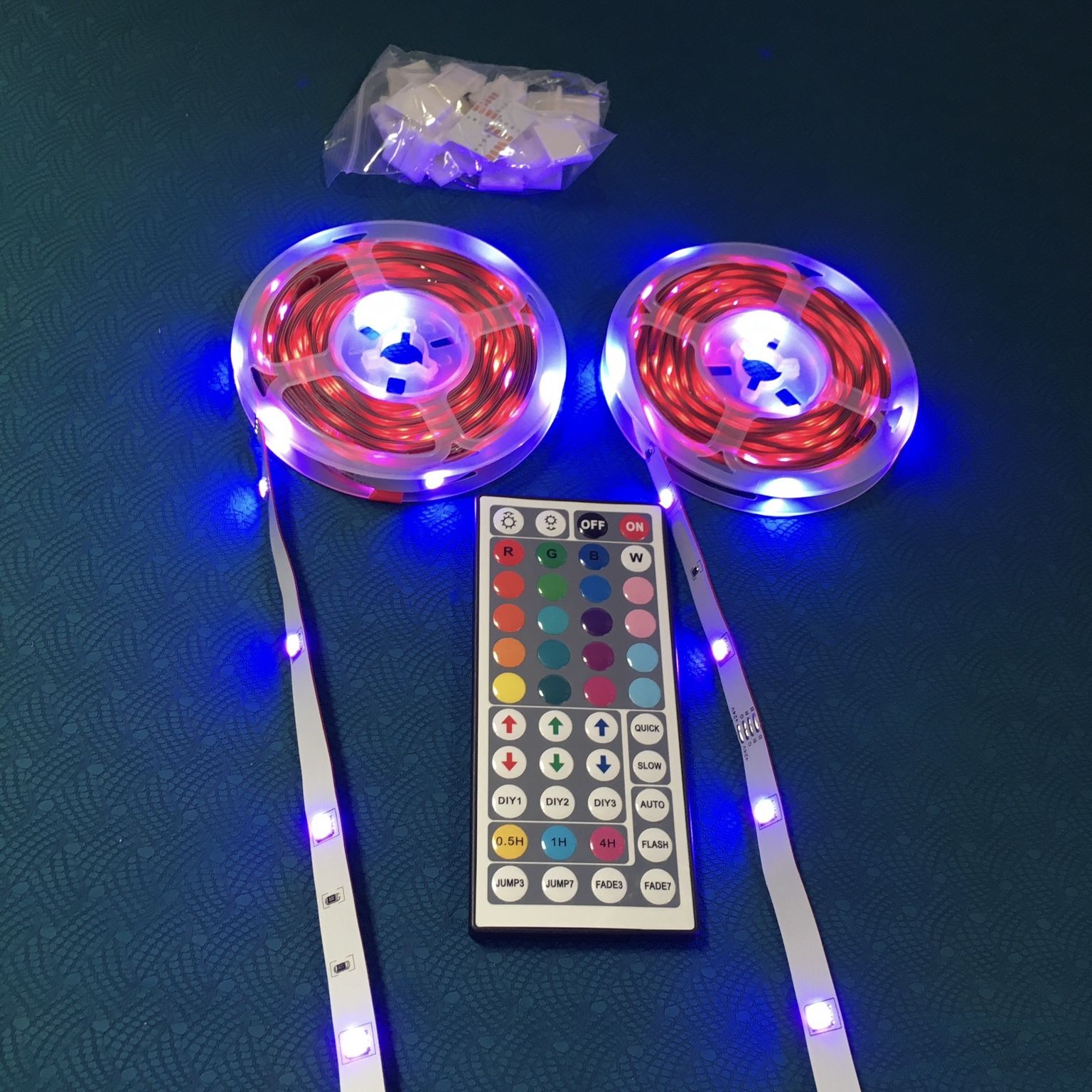 JESLED Strip Lighting 10M 32.8 Ft 5050 RGB Flexible Color Changing with