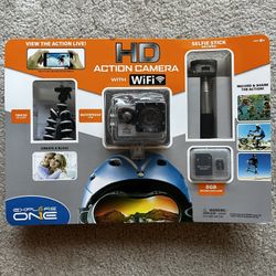 HD Action Camera With WIFI and Accessories NEW
