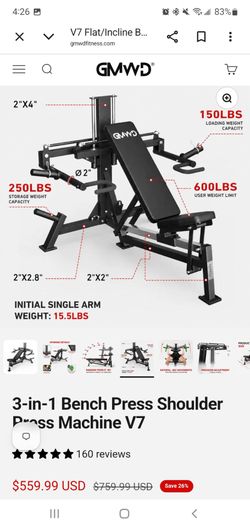 chest / shoulder press 2 In 1 home gym bench press shoulder press