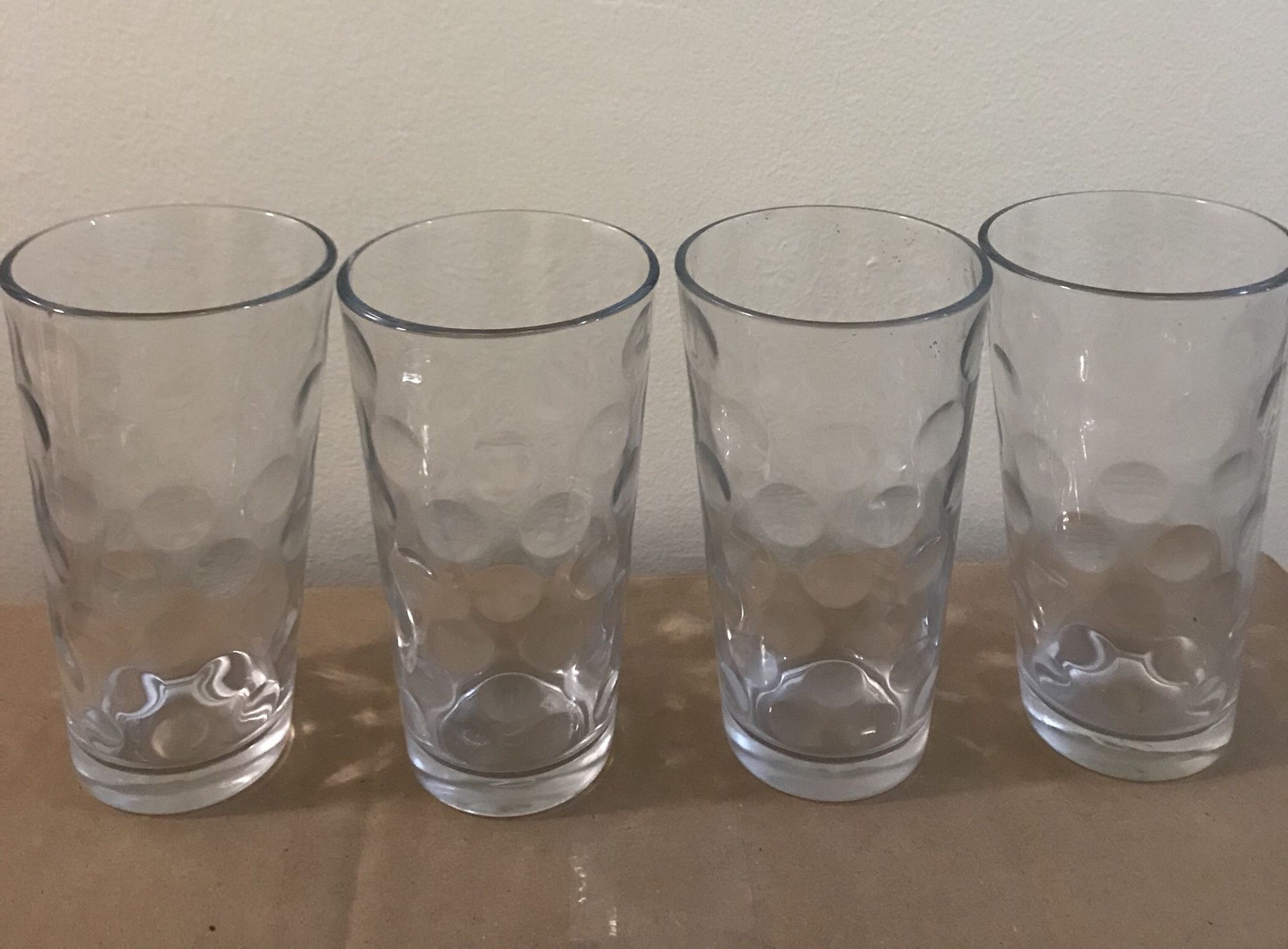Pair of 4 Tall Glasses