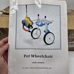 HobeyHove Adjustable Dog Wheelchair/Cart for Back Legs Dogs Size Extra Small Low