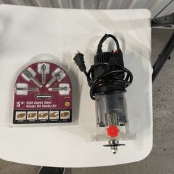 Router With Assortment Of Bits