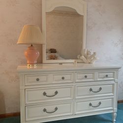 Girls Dresser With mirror and Chest