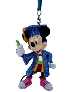 Disney Parks Exclusive - Christmas Tree Ornament - Graduation Cap and Gown - Mickey