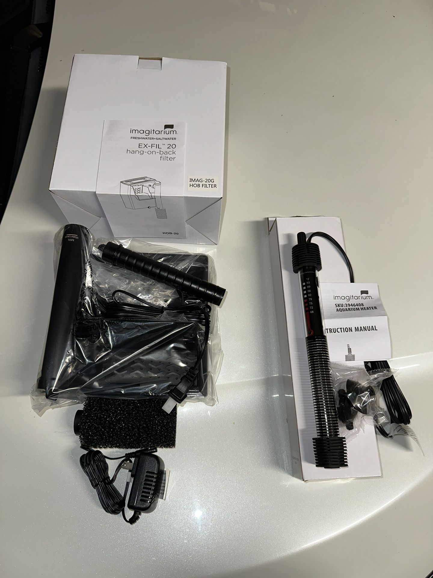 Aquarium Filter and Heater NEW