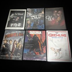 🔥 Horror & Cult Classics DVD Lot – Jordan Peele, Zombieland, Gremlins + More (6 DVDs)
