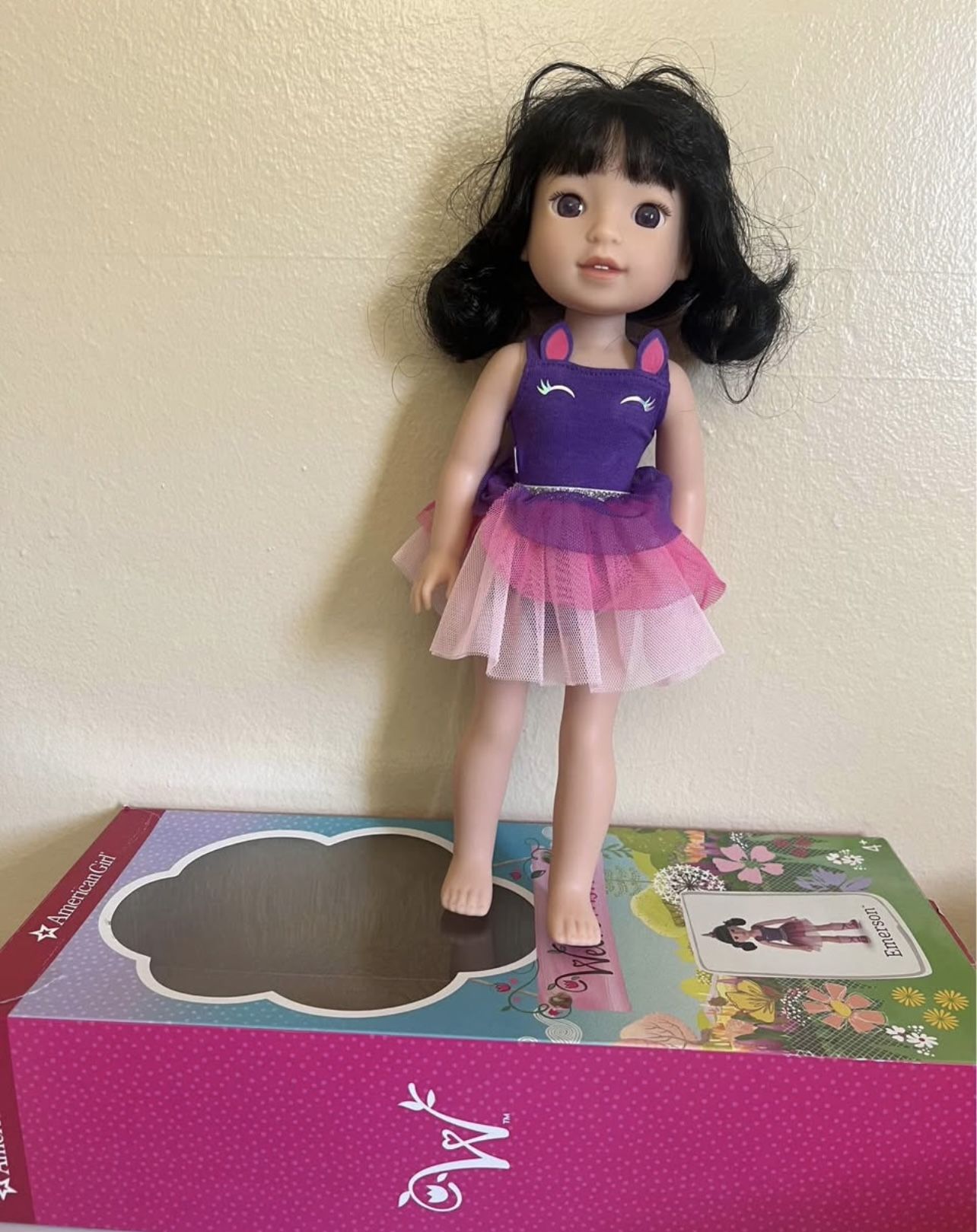 American Girl WellieWishers Emerson 14.5" Doll, Purple
