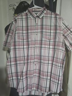 Mens Short Sleeve Button Up