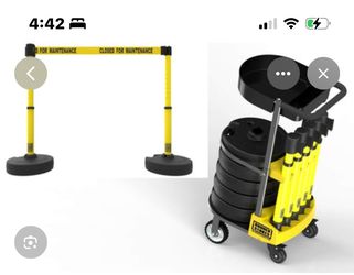Barrier Banner Stakes Cart
