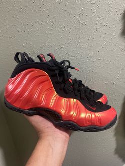 Air Foamposite One Habanero Red  “2018” Authentic, Size 10