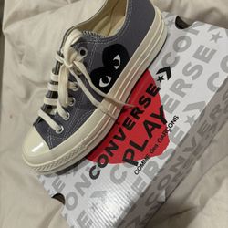 Cdg Converse In Gray Size 7w 