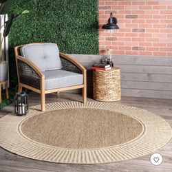 NuLoom 6’ Round Outdoor Rug
