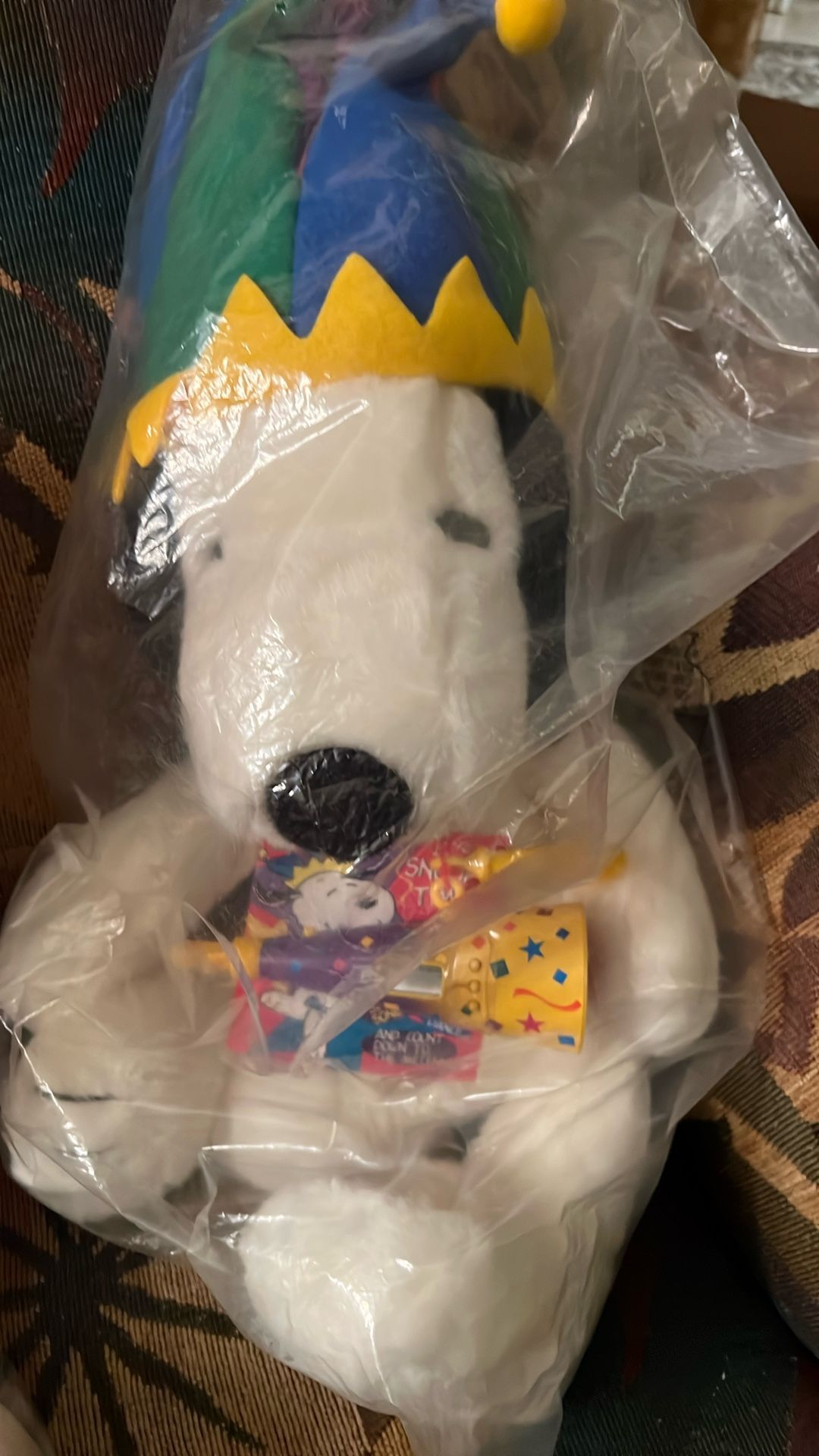 Macy's Peanuts Snoopy Millenium Countdown Plush Toy Limited Edition Jester