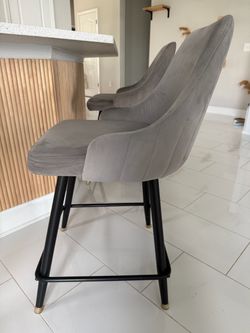 Velvet barstools