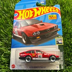 Hot Wheels 1973 Alfa Romeo GTV6 3.0 Red Racer #HotWheels #RacerCar  red, v